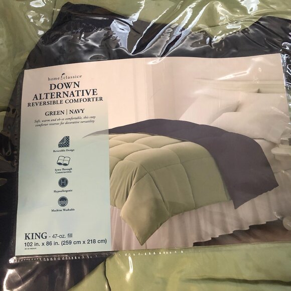 Reversible Down-Alternative Comforter - Picture 1 of 1
